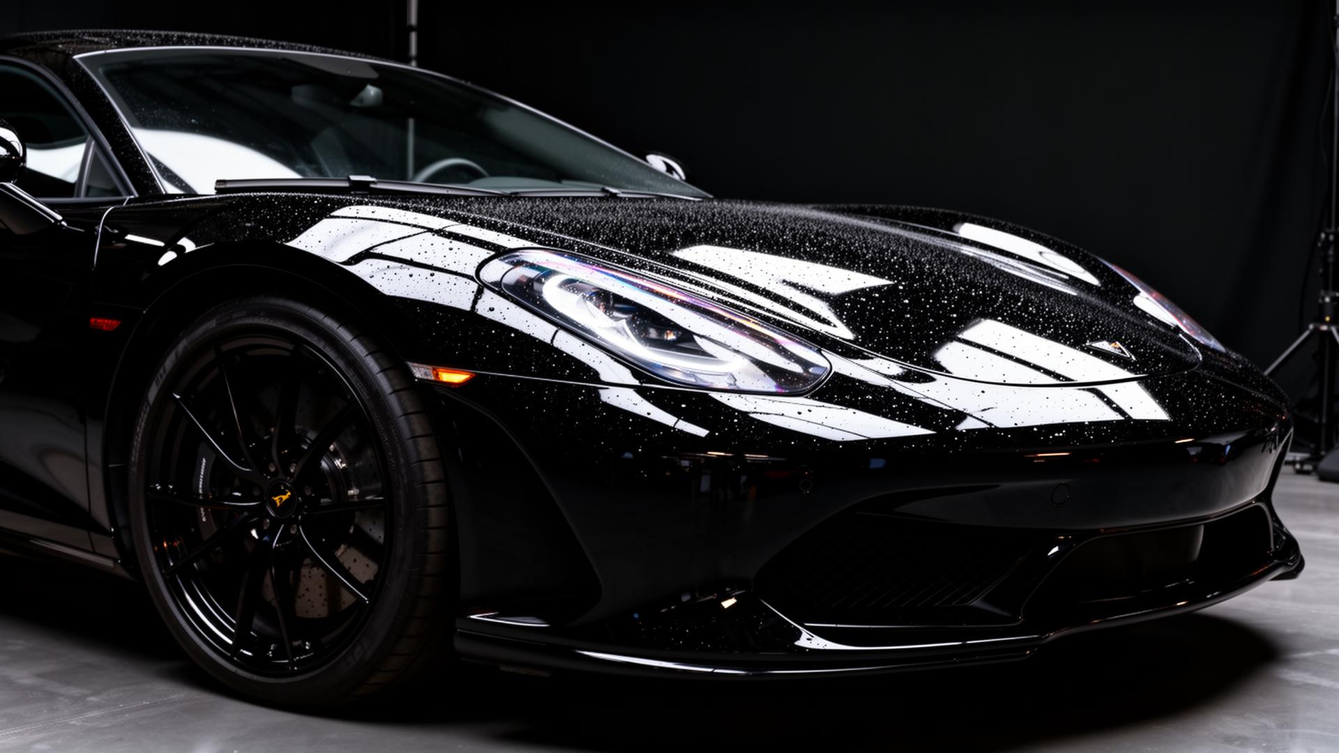 Before: Dull, Swirled Paint — After: Deep, Liquid Gloss